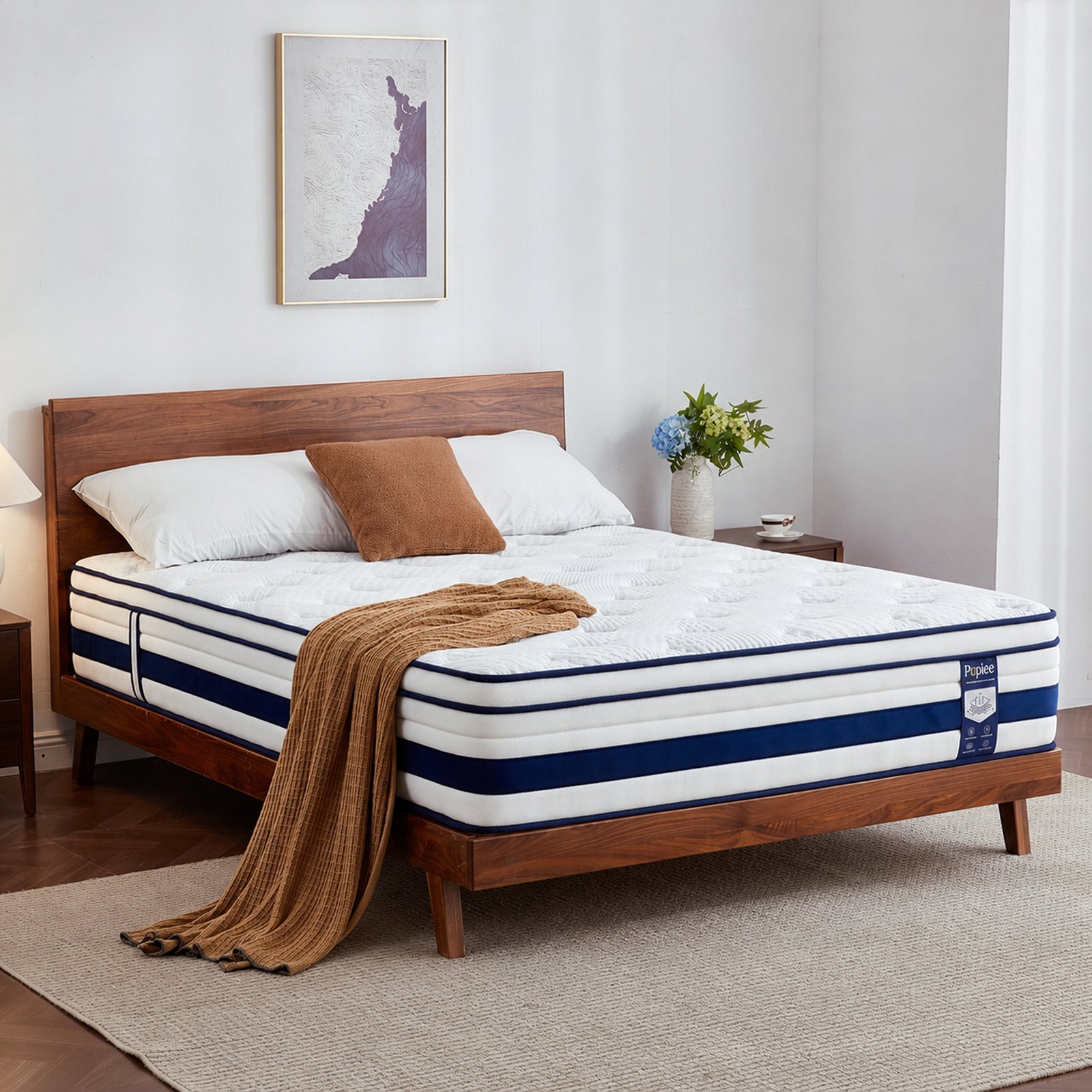 Double Mattress, Hybrid Mattress for Back Pain, Medium Firm | 7-Zone Pocket Springs, orthopaedic mattress, motion isolation