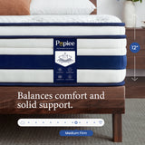 Double Mattress, Hybrid Mattress for Back Pain, Medium Firm | 7-Zone Pocket Springs, orthopaedic mattress, motion isolation